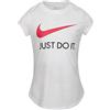 Nike T-Shirt Bambina Bianca 36F245001 Bianco 2-3 Anni