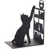 Balvi Fishing cat fermalibri in metallo nero cod.27474