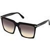 Tom Ford Occhiali da Sole SABRINA-02 FT 0764 BLACK/SMOKE SHADED 58/16/140 donna