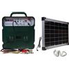 Gemi Elettronica Elettrificatore B/12 extra forte con pannello solare doppia alimentazione 12 V (a Batteria) / 220V per recinto elettrico recinzi