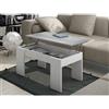 Calitan - tavolino mod. lara cm 100X50 h. 45 bianco e cemento