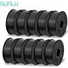 Sunlu 10KG SUNLU PLA PETG PLA+ ABS Filamento per Stampante 3D 1.75mm Senza Bolle Nero