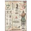 Carta di riso Brocante Antiques manichino Stamperia