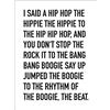 Close Up Stampa d'arte I Said A Hip Hop - The Sugarhill Gang (30cm x 40cm)