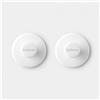 Brabantia Ganci Porta Asciugamani 2PZ Brabantia ReNew con Tasselli e Adesivo Bianco - 280344