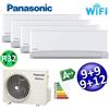 Panasonic Climatizzatore quadri split serie TZ R32 Panasonic 9000+9000+9000+12000 btu A++