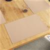 Encasa XO Tovagliette Americane, Lavabili in Cotone 19x13 Beige solido