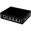 StarTech.com Switch di rete Commutatore Industriale Gigabit Ethernet a 5 porte non gestito - Guide DIN / Montabile parete
