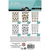 Maildor AE063O - Adesivi 3D Initial - 20 Fogli 10,5x16 cm - Oro & Argento - Natale (590 Adesivi)