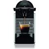 DE LONGHI Macchina da Caffè Espresso Automatica Pixie EN 124. S Serbatoio 0.7 Lt. Potenza 1260 Watt Colore Nero / Argento