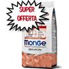 MONGE CANE CROCCHETTA MINI PUPPY & JUNIOR SALMONE E RISO 7,5 KG