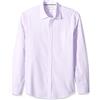 Amazon Essentials Camicia in Popeline a Maniche Lunghe Slim Uomo, Bianco Lavanda Righe Doppie, M