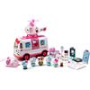 Dickie Toys Dickie - Set da pronto soccorso di Hello Kitty con 1 ambulanza, 1 elicottero, 6 statuine e numerosi accessori medici, 253246001