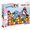 Clementoni - 24202 - Supercolor Puzzle - Hello Kitty - 24 Maxi Pezzi - Made In Italy - Puzzle Bambini 3 Anni +