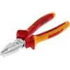 GEDORE Pinza Universale VDE per Impieghi Gavosi per Tagliare, Tenere e Torcere, Pinza Elettricista, Isolata, Pinza Universale 200 mm, VDE 8250-200 H