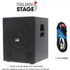 Proel Italian Stage Proel IS S115A Subwoofer amplificato in legno 700W SUB 15" + cavo