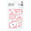 Docrafts Xcut Matrice per Alfabeto Alice, Stencil e Decorazioni in Rilievo, Acciaio, Silver, 0.1 x 10.5 x 14.8 cm