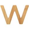 Small Foot ABC Lettera W in bambù sostenibile, Super combinabile con Altre Lettere Come Decorazione o targhetta, particolarmente Adatto per Imparare a Leggere per Bambini (Onore)