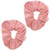 Topkids Accessories - Elegante fascia elastica per capelli in velluto, per donne, donne, ragazze, confezione da 2 (rosa neonato)