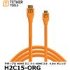 Tether Tools TetherPro Mini-HDMI to HDMI Cable with Ethernet Orange 4.6m H2C15-ORG