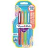 PAPERMATE Pennarello Flair Nylon - punta feltro - 1,10mm - colori assortiti Fun - Papermate - conf. 4 pezzi (unità vendita 1 pz.)