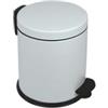 Medial Pattumiera a pedale New Bin Basic - 5 L - metallo verniciato - bianco - Medial (unità vendita 1 pz.)