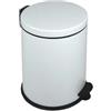 Medial Pattumiera a pedale New Bin Basic - 12 L - metallo verniciato - bianco - Medial (unità vendita 1 pz.)