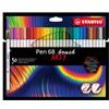 STABILO Pennarello Pen 68 Brush Arty Line 568-30 - colori assortiti - Stabilo - astuccio 30 pezzi (unità vendita 1 pz.)