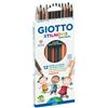 GIOTTO Pastelli colorati Stilnovo skin tones - diametro mina 3,3 mm - Giotto - astuccio 12 pezzi (unità vendita 1 pz.)