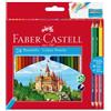 FABER-CASTELL Matita colorata eco Il Castello+3 bicolor - diametro mina 3,00 mm - colori assortiti - Faber-Castell - astuccio 24 pezzi (unità vendita 1 pz.)