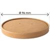 Signor Bio Coperchio per bowl portazuppe monouso - da 180 a 480 ml - avana - Signor Bio - conf. 25 pezzi (unità vendita 1 pz.)