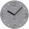 ALBA Orologio da parete effetto 3D - diametro 30 cm - PET - grigio - Alba (unità vendita 1 pz.)