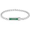 Lacoste Braccialetto a Catena da Uomo Collezione SPELT in Acciaio Inossidabile - 2040337, Argento, Braccialetto