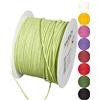 Halbach Seidenbänder Filo di carta riciclata con filo, larghezza 2 mm, lunghezza 100 m, cordoncino di carta per fai da te e per la floristica, filo per idee creative, colore: verde pallido