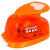 Artemio-Sagoma a Forma di Cuore, Lunghezza 2,5 cm, Motivo: Number 1-Punzonatrice a Leva, per Carta, Colore: Arancione
