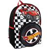 Hot Wheels Zaino Borsa Scuola Elementare Bambino | Zaino Per Bambini | Nero