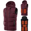Shuanghao Elettrico Gilet di Cotone Riscaldato Riscaldamento Gilet Giubbotto Giacca Elettrico Invernale,Donna e Uomo, 3 Temperatura Regolabile, 7 Zone Riscaldanti,Lavabile Gilet(Non Include Batteria)