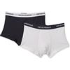 Emporio Armani Uomo 2-Pack-Boxer Essential Core Logoband Boxer, Nero Grigio, XXL