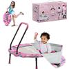 smarTrike Trampolino per bambini da interni con maniglia, trampolino pieghevole per bambini, 1-5 anni (bagno per palle e trampolino, rosa)