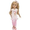 Glitter Girls - Pizzo - Bambola fashion da 36 cm - Capelli biondi e occhi viola - Braccia e gambe componibili - Completo gelato unicorno - 3 anni +