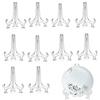 Loopunk Trasparente Plastica Cavalletto ，Espositore Monete, Casa Matrimonio Decorazione, Piatto Decorativo per Immagini Casa (Trasparente) (9inch)