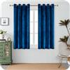 GIRASOLE HOME Coppia Tende Adelaide Morbide Oscuranti Termiche in Velluto 2 Pannelli da 140x150cm con Occhielli, Blu