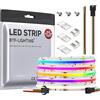 BTF-LIGHTING FCOB SPI RGBNW(4000K) Strisce LED Flessibile ad Alta Densità COB WS2814 IC Striscia LED RGBW 5M 784LEDs/m 21W/M DC24V PCB Bianco IP30 Inseguimento Colore (Senza Controller e Alimentatore)