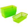 Kigima Cestino per uso domestico Cestino multiuso in 20x10x5,5 cm (Verde, 0,7l (8 Pz))