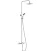 JACOB DELAFON Colonna doccia e bagno termostatico quadrato Altezza regolabile Doccia a testa 200x200 mm Con doccia a mano Colore Cromo JULY E78192-CP