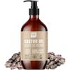 QKnatur - Olio di ricino biologico 250 ml - per capelli, pelle, ciglia, sopracciglia, barba e unghie - 100% puro - spremuto a freddo - nutre e rinforza