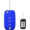 Generic Nordecco - Custodia in silicone per chiave a 3 pulsanti, compatibile con MG ZS MG3 HS GS GT MG5 MG7-3 (blu)