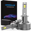 SONRUIJIE 2024 Lampadina H1 LED Canbus per Auto,180W 36000LM,6000K 600% Brillante,Chip CPS, Lavorare sulla auto con Lenticolari e senza Lenticolari,Raffreddamento con tubo di rame spesso,2pezzi