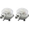 HiCOZZIE 2X Pressostato Differenziale Aria 50-500Pa Pressostato Aria Micro-Pressione Regolabile