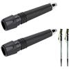 SEMINISMAR Punte per bastoncini da trekking,Tappi per Bastoncini da Trekking, Puntali in Gomma per Bastone di Appoggio,Punta Alpenstock in Acciaio,Tappini Ricambi per Bastoni da Neve Escursione Montagna (2 PCS)